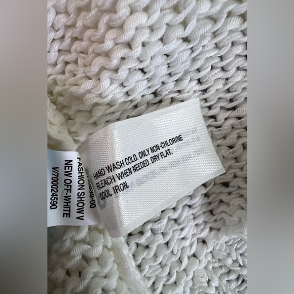 Gap Womens Off White Sleeveless Shawl Neck Open Front Cardigan Sweater Sz Med - Picture 9 of 10